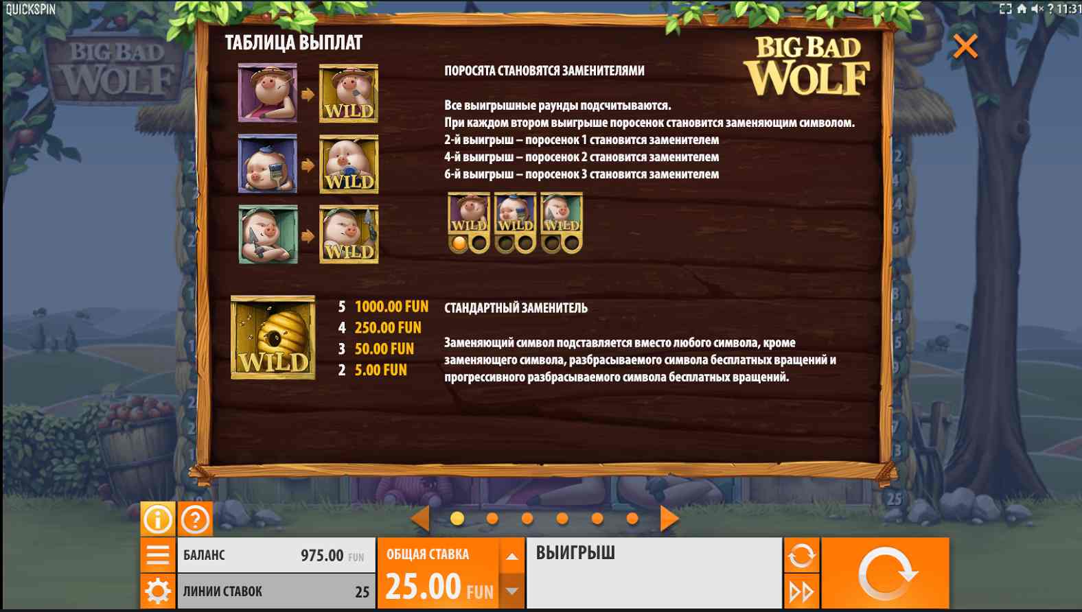 Символы Big Bad Wolf